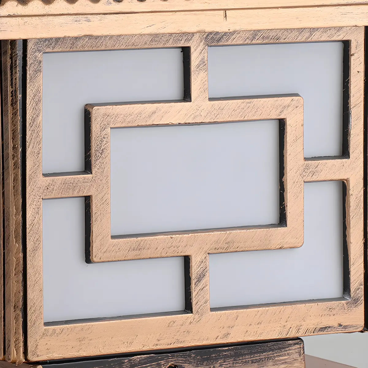 Bronze Vintage Square Solar Outdoor Metal Post Light Image - 9