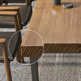 Brown Auburn Wooden 8-Person Conference Desk Image - 6