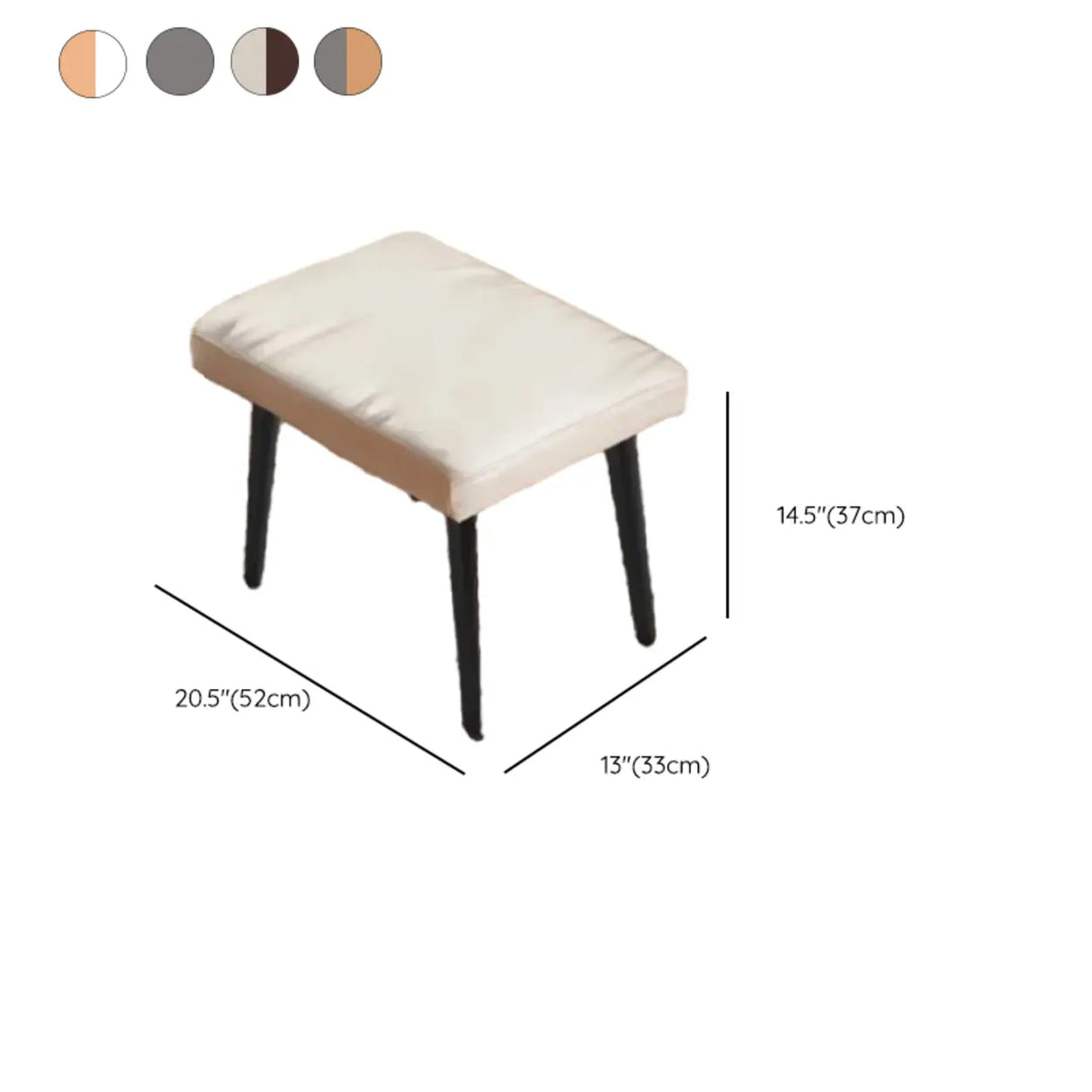 Brown Beige Track Arms Rocking Chair with Slipcover 