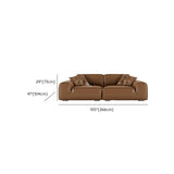 Brown Cowhide Three Seater Sofa for Living Room Image - 11