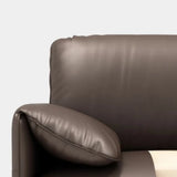 Brown Faux Leather Sofa Seating Group with Gliders Image - 14