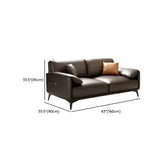 Brown Faux Leather Sofa Seating Group with Gliders Image - 18