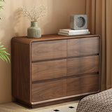 Brown Finish Wood Storage Dresser for Drawers Image - 10