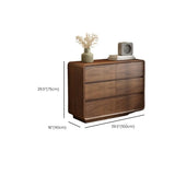 Brown Finish Wood Storage Dresser for Drawers Image - 16