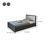 Brown Full Rectangle Wood Storage Bed with Drawers Image - 12