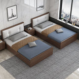 Brown Full Rectangle Wood Storage Bed with Drawers Image - 3