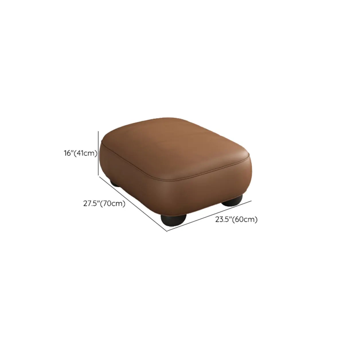 Brown Leather Tight Back Reception Sofa with Pillow Image - 28