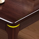 Brown Long Multi-person Wooden Office Desk Image - 5