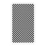 Brown Modern Checkered Polyester Non-Slip Area Rug Image - 2