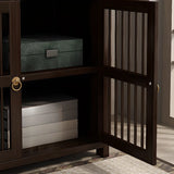 Brown Modern Open Back Hardwood Large Storage Bookshelf Image - 9