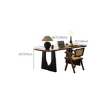 Brown Multi-person Auburn Walnut wooden Desk Image - 14