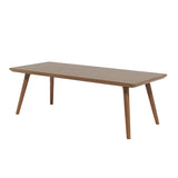 Brown Pine Wood Rectangle Multi-Person Writing Desk Image - 5