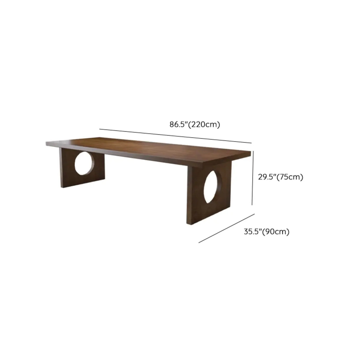 Brown Pine Wooden Multi-person Conference Desk Image - 15