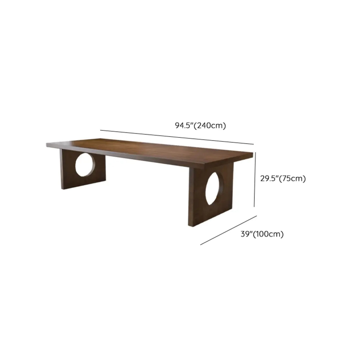 Brown Pine Wooden Multi-person Conference Desk Image - 16