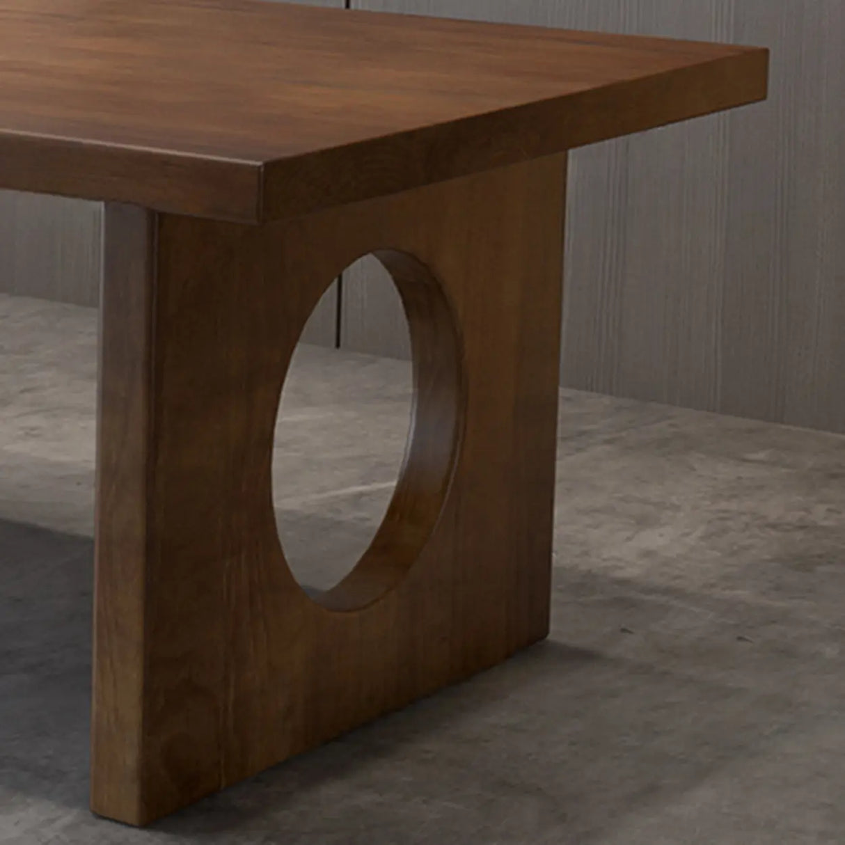 Brown Pine Wooden Multi-person Conference Desk Image - 5
