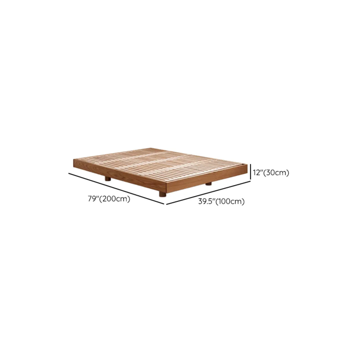 Brown Queen Minimalist Wooden Storage Bed with Shelves Image - 22