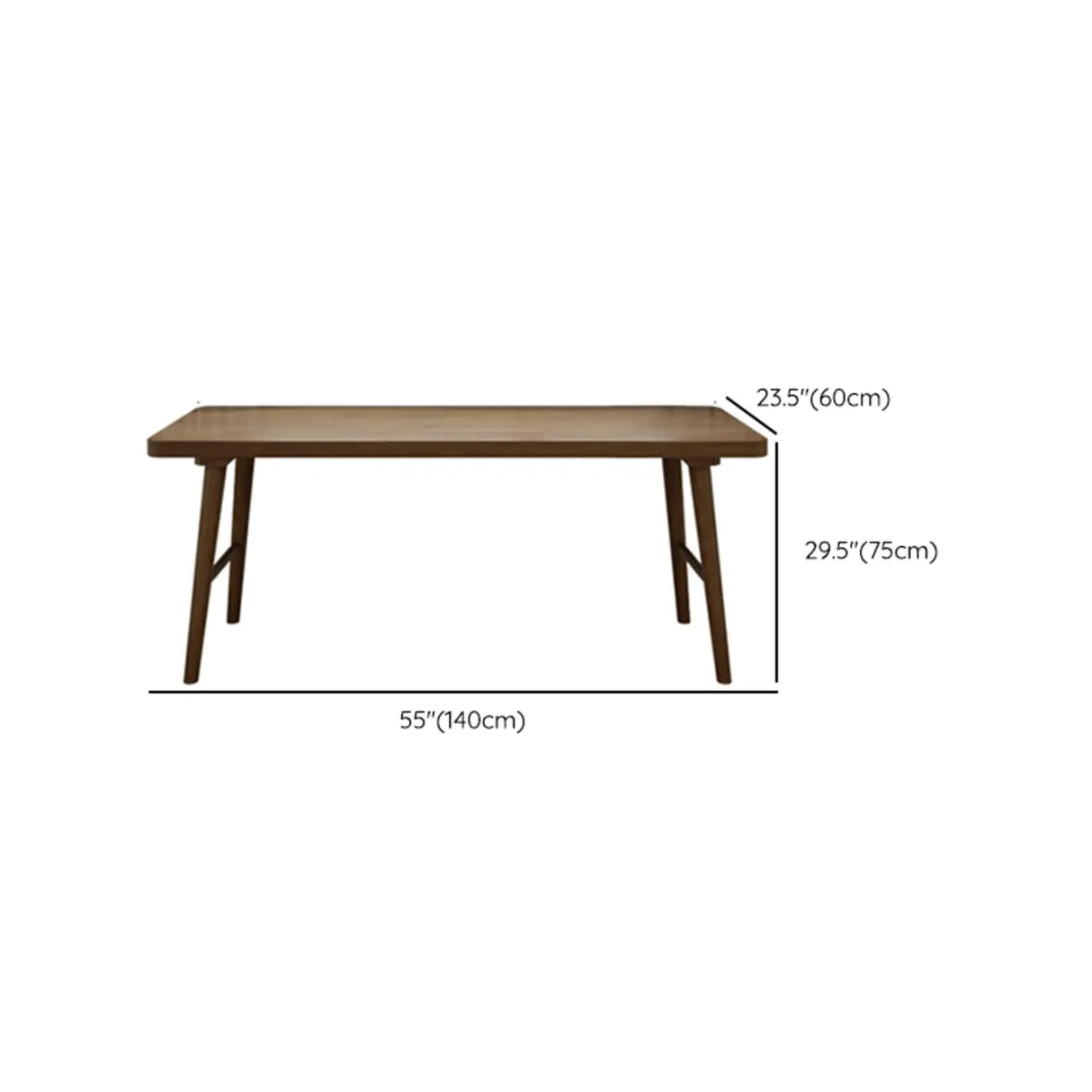 Brown Rectangular Standard Wooden Computer Desk Image - 14