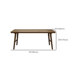 Brown Rectangular Standard Wooden Computer Desk Image - 14