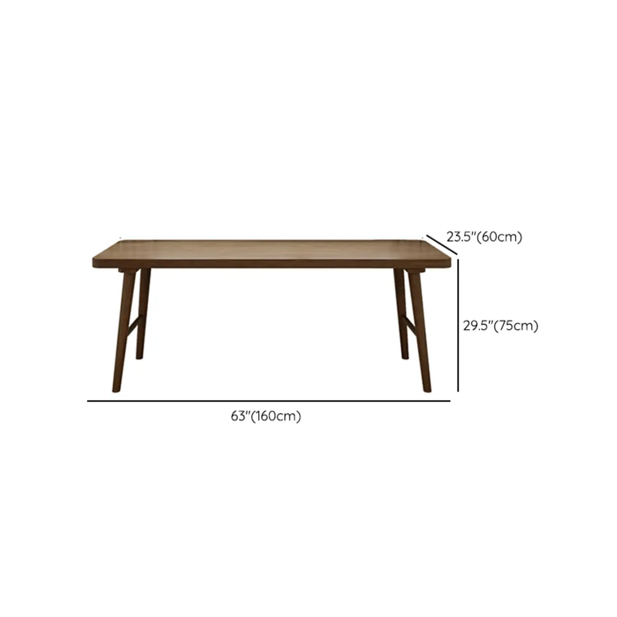 Brown Rectangular Standard Wooden Computer Desk Image - 15