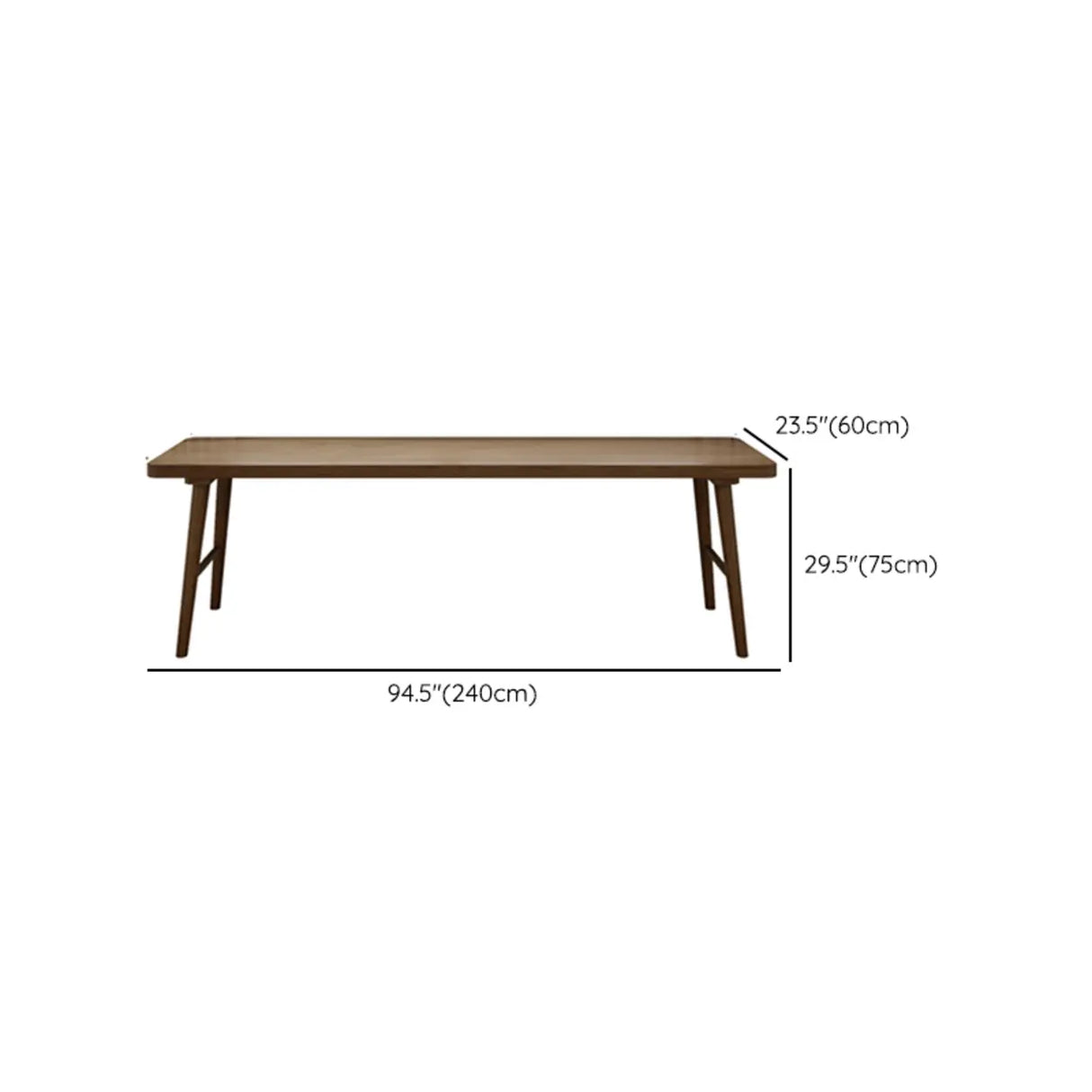 Brown Rectangular Standard Wooden Computer Desk Image - 16