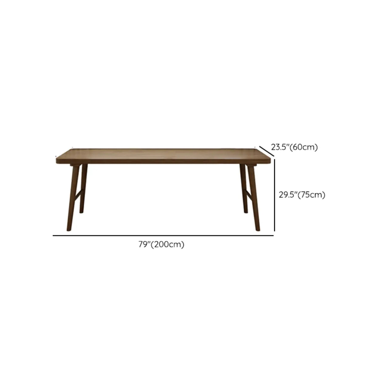Brown Rectangular Standard Wooden Computer Desk Image - 18