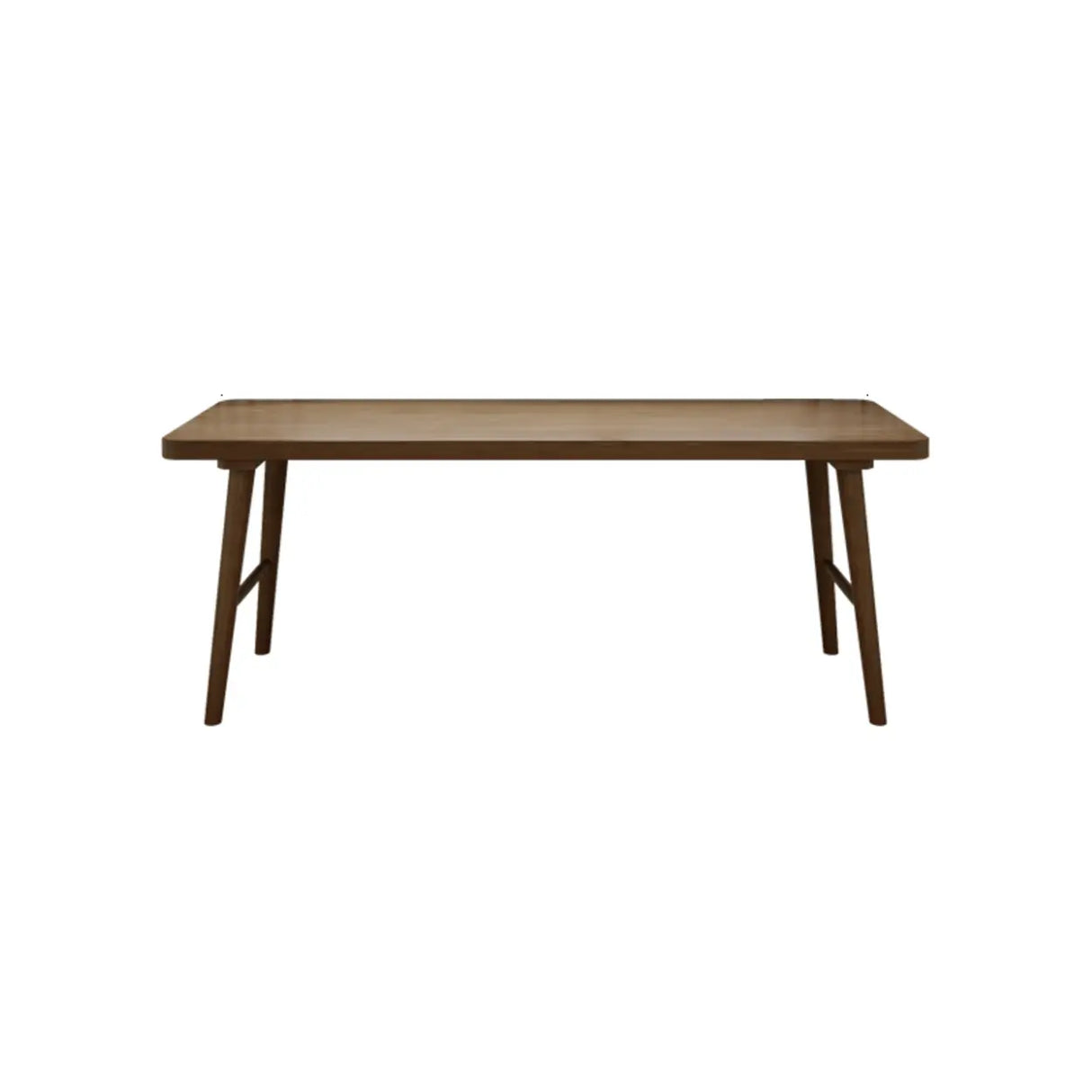 Brown Rectangular Standard Wooden Computer Desk Image - 8