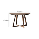 Brown Round Timber Wooden Boardroom Desk Image - 12