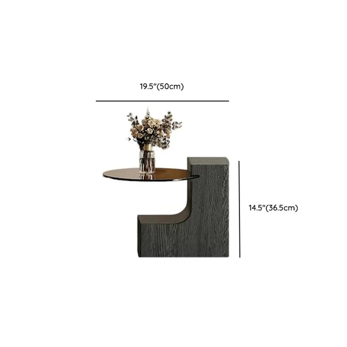 Brown Round Wood Nesting Coffee Tables with Three Leg Image - 12