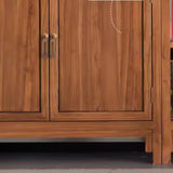 Brown Rustic Stand Natural Wood Display Bookshelf Image - 8