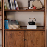 Brown Rustic Stand Natural Wood Display Bookshelf Image - 9