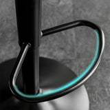 Brown Saddle Fabric Adjustable Swivel Bar Stool 32 Inch Image - 10