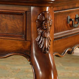 Brown Square Distressed Wood Coffee Table with Storage Image - 6
