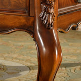 Brown Square Distressed Wood Coffee Table with Storage Image - 7