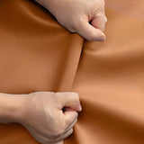 Brown Stain Resistant Faux Leather Pillow Back Sofa Bed Image - 6