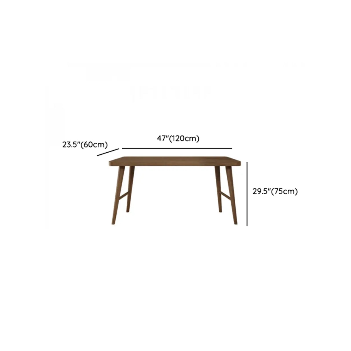 Brown Standard Double Wooden Writing Desk 