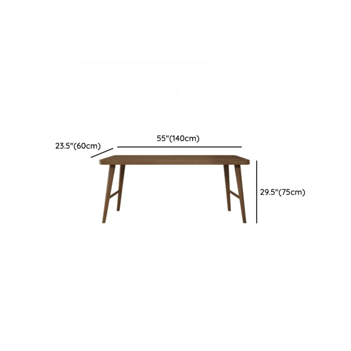 Brown Standard Double Wooden Writing Desk Image - 13