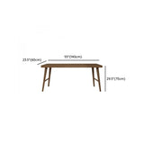 Brown Standard Double Wooden Writing Desk Image - 13