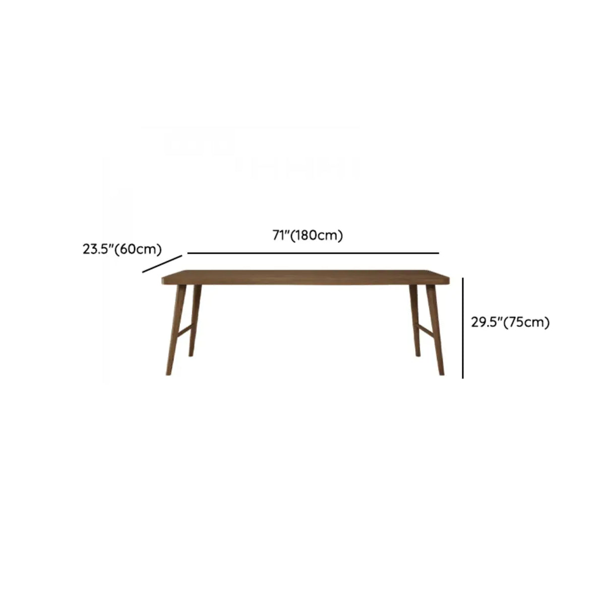 Brown Standard Double Wooden Writing Desk Image - 15