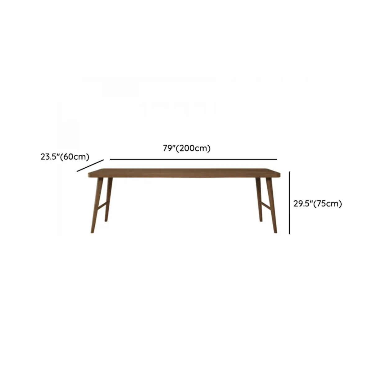 Brown Standard Double Wooden Writing Desk Image - 16