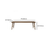 Brown Standard Double Wooden Writing Desk Image - 16