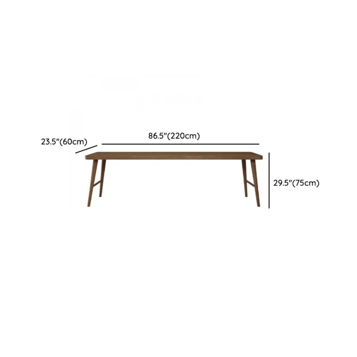 Brown Standard Double Wooden Writing Desk Image - 17