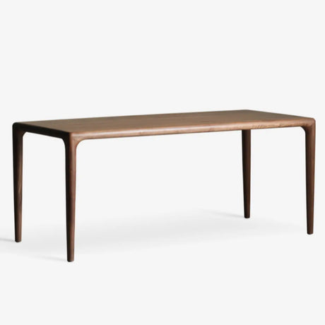 Brown Standard Wood Rectangular Writing Desk Image - 2
