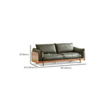 Brown Tear Resistant Full Grain Cow Leather Sofa #size