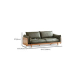 Brown Tear Resistant Full Grain Cow Leather Sofa Image - 16