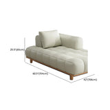 Brown Tufted Leather Reclining Standard Chaise Sofa Lounge #size