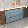 Brown Upholstered Wingback Tufted Headboard with Legs Image - 7