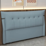Brown Upholstered Wingback Tufted Headboard with Legs Image - 8