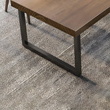 Brown Wood Rectangular Meeting Desk with Sled Base Image - 4