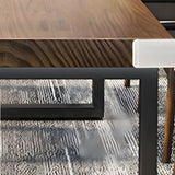 Brown Wood Rectangular Meeting Desk with Sled Base Image - 7