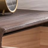 Brown Wood Tip Resistant Kids Nightstand with Drawers Image - 6